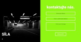 Posilovna – Šablona Webu