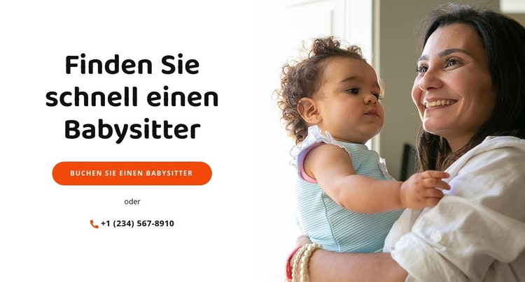 Einfache Kinderbetreuung CSS-Vorlage