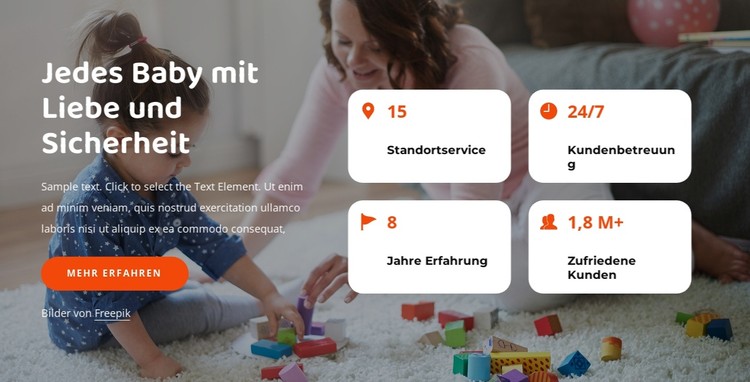 Vereinfachen Sie Ihr geschäftiges Leben mit Babysitting CSS-Vorlage