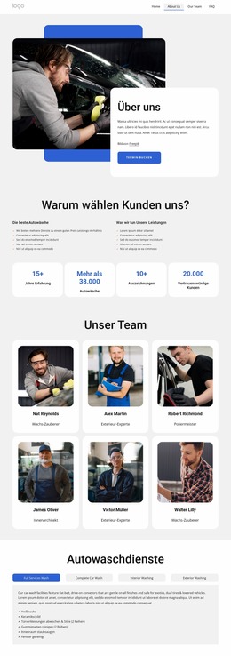 Mobile Autowäsche Von Polished Clean – Kostenloses Joomla-Website-Template