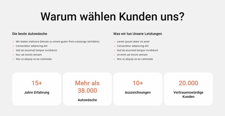 Autowäsche und Innenreinigung Joomla Vorlage