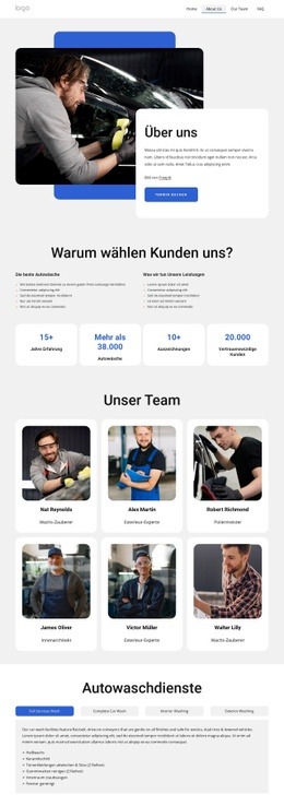 Mobile Autowäsche Von Polished Clean - Mehrzweck-Webdesign