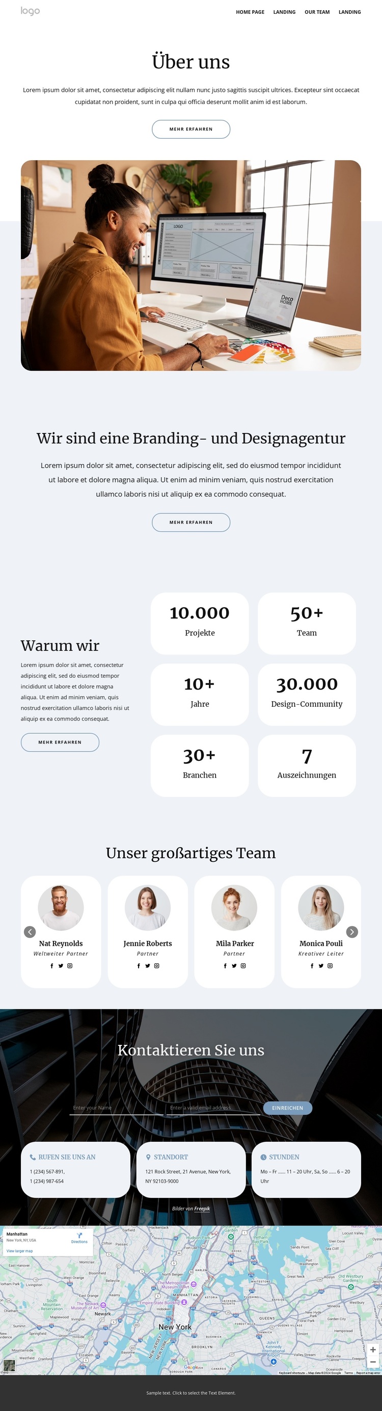 Über die Designagentur WordPress-Theme