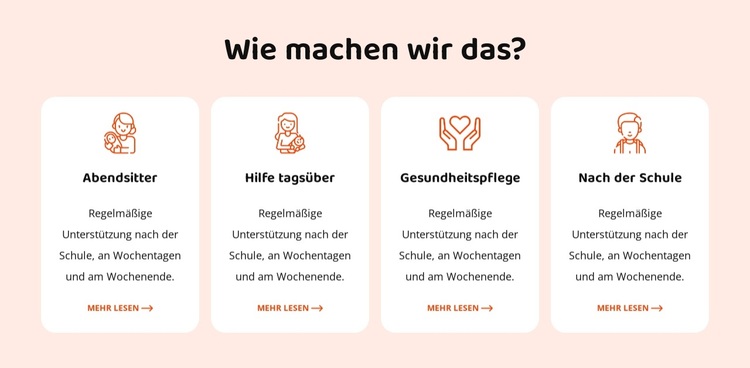 Unsere Babysitter-Dienste WordPress-Theme