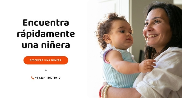 Cuidado infantil sencillo Diseño de páginas web