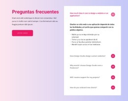 Bloque De Preguntas Frecuentes - Plantillas De Sitios Web