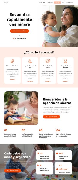 La Empresa De Niñera Plantilla CSS Premium