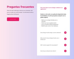 Plantilla De Diseño Para Bloque De Preguntas Frecuentes