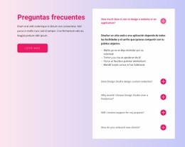 Bloque De Preguntas Frecuentes - Descarga Gratuita De Una Plantilla De Una Página