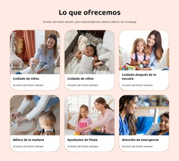 Contamos Con Niñeras A Tiempo Completo Y Parcial. - Plantilla De Sitio Web Gratuita