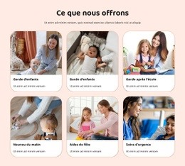 Nous Avons Des Nounous À Temps Plein Et À Temps Partiel - Créateur De Sites Web Fonctionnels