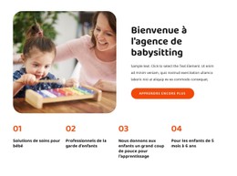 HTML Réactif Pour Bienvenue À L'Agence De Baby-Sitting