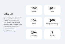 Counters in grid - Html Code Example by Nicepage