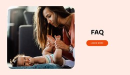 FAQs Parents - Simple HTML Template