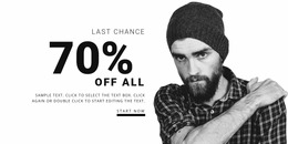 Clothing Store Sale - Professional Website Template