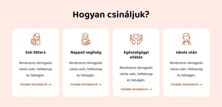 Gyermekfelügyeleti szolgáltatásaink Sablon