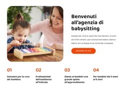 Benvenuti All'Agenzia Di Babysitting - Modello Di Sito Web Personale