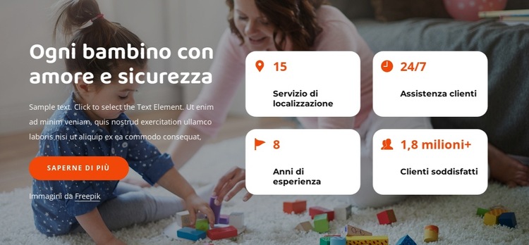 Semplifica la tua vita frenetica con il babysitting Modello di sito Web