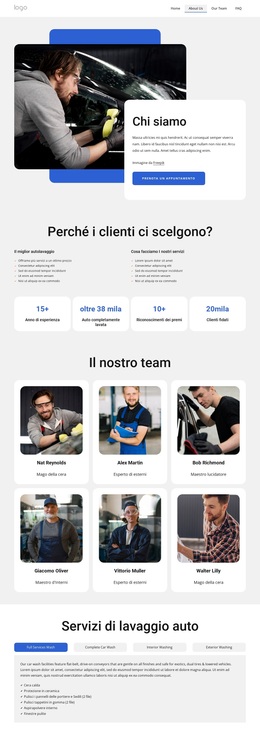 Autolavaggio Mobile Polished Clean: Tema WordPress Moderno