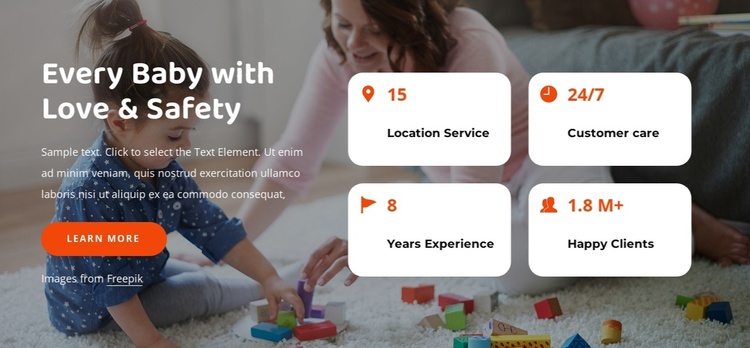 Simplify your busy lives with babysitting Joomla Template