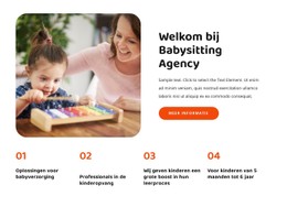 Responsieve HTML Voor Welkom Bij Babysitbureau