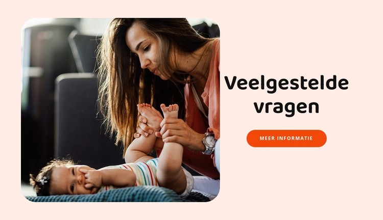 Veelgestelde vragen ouders CSS-sjabloon