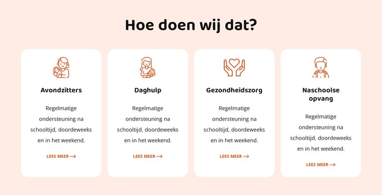 Onze babysitservices CSS-sjabloon