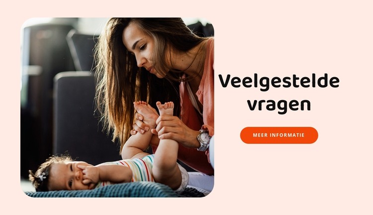 Veelgestelde vragen ouders HTML-sjabloon