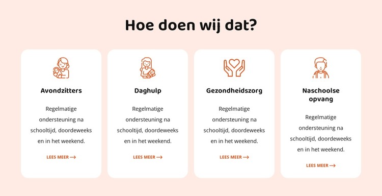 Onze babysitservices HTML-sjabloon