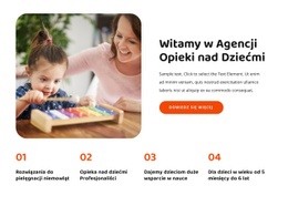 Witamy W Agencji Opieki Nad Dziećmi - Szablon Osobistej Witryny Internetowej