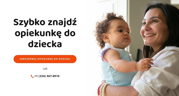 Prosta opieka nad dziećmi Szablon CSS