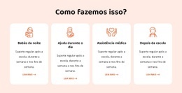 Ferramenta De Maquete De Site Para Nossos Serviços De Babá