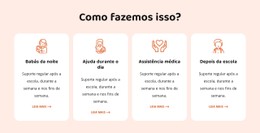 Nossos Serviços De Babá Modelo CSS Premium