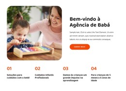 HTML Responsivo Para Bem-Vindo À Agência De Babás