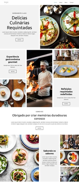 Unforgettable Flavors Modelo De Site CSS