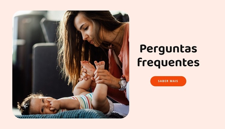 Perguntas frequentes pais Template CSS