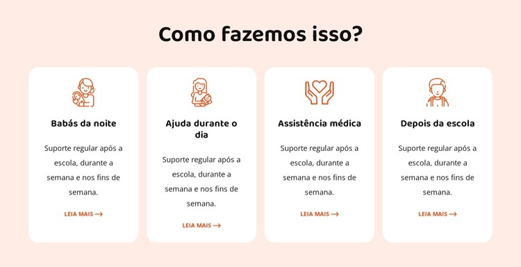 Nossos serviços de babá Template CSS