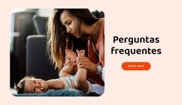 Perguntas Frequentes Pais – Modelo HTML5 Fácil De Usar