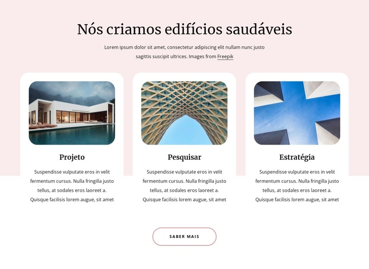 Nós criamos edifícios saudáveis Tema WordPress