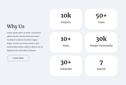 Counters in grid - Template by Nicepage