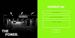 Responsive Web Template For The Power Gym