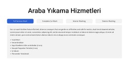 Sekmelerde Araba Yıkama Hizmetleri Ücretsiz CSS Web Sitesi Şablonu