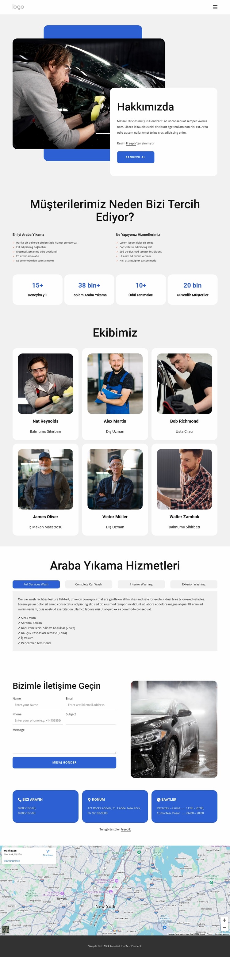 Cilalı Temiz mobil araç yıkama Joomla Şablonu