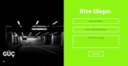 Güç Spor Salonu Için Duyarlı Web Şablonu