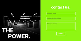 Awesome Web Page Design For The Power Gym