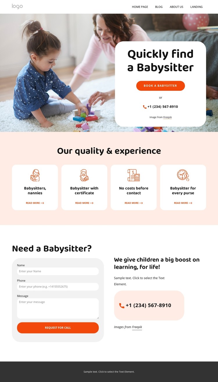 Flexible childcare for busy lives CSS Template