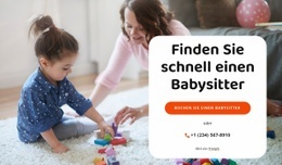 Babysitter Finden - Kreative Mehrzweckvorlage Für Eine Seite