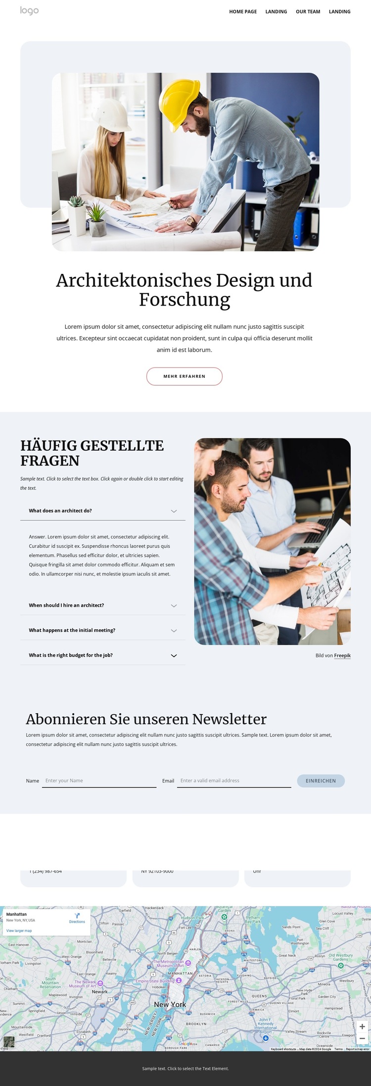 Häufig gestellte Fragen zum Designstudio Website-Vorlage