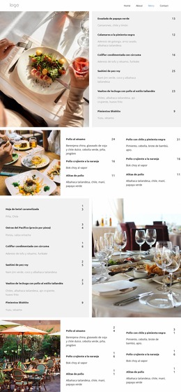 Experiencia Gourmet Plantilla Joomla