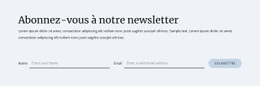 Powerful HTML Website Maker For Formulaire D'Inscription À La Newsletter